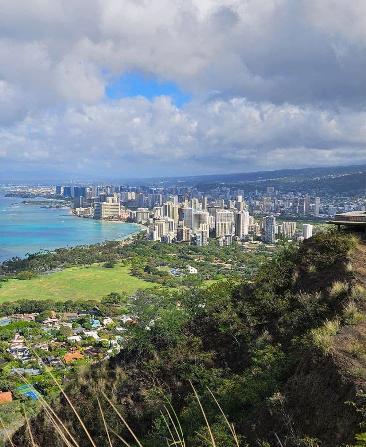 Waikiki Diamond Head Hike View hawaii