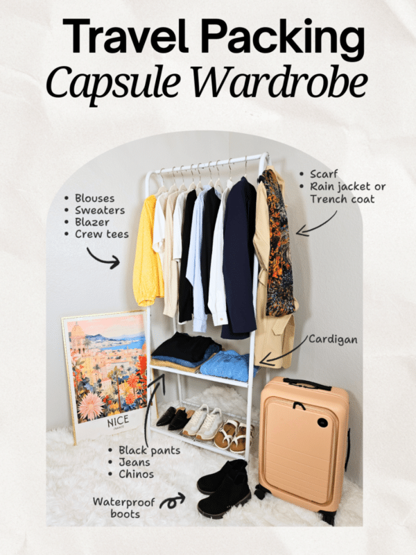 Travel packing a capsule wardrobe for Europe