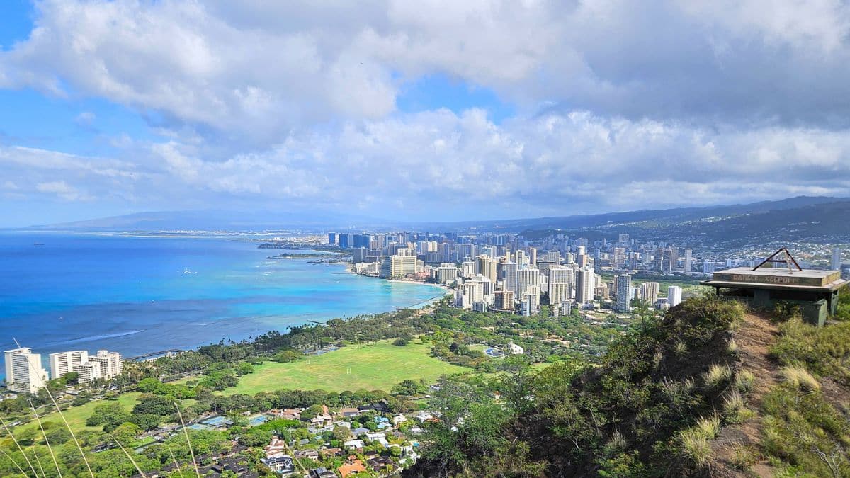 Diamond Head Hawaii Hike view