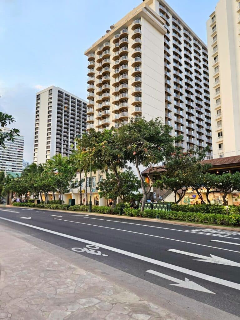 Kalakaua Ave Shops and Hotels Waikiki