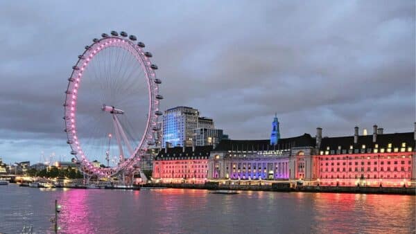 Europe travel London at night