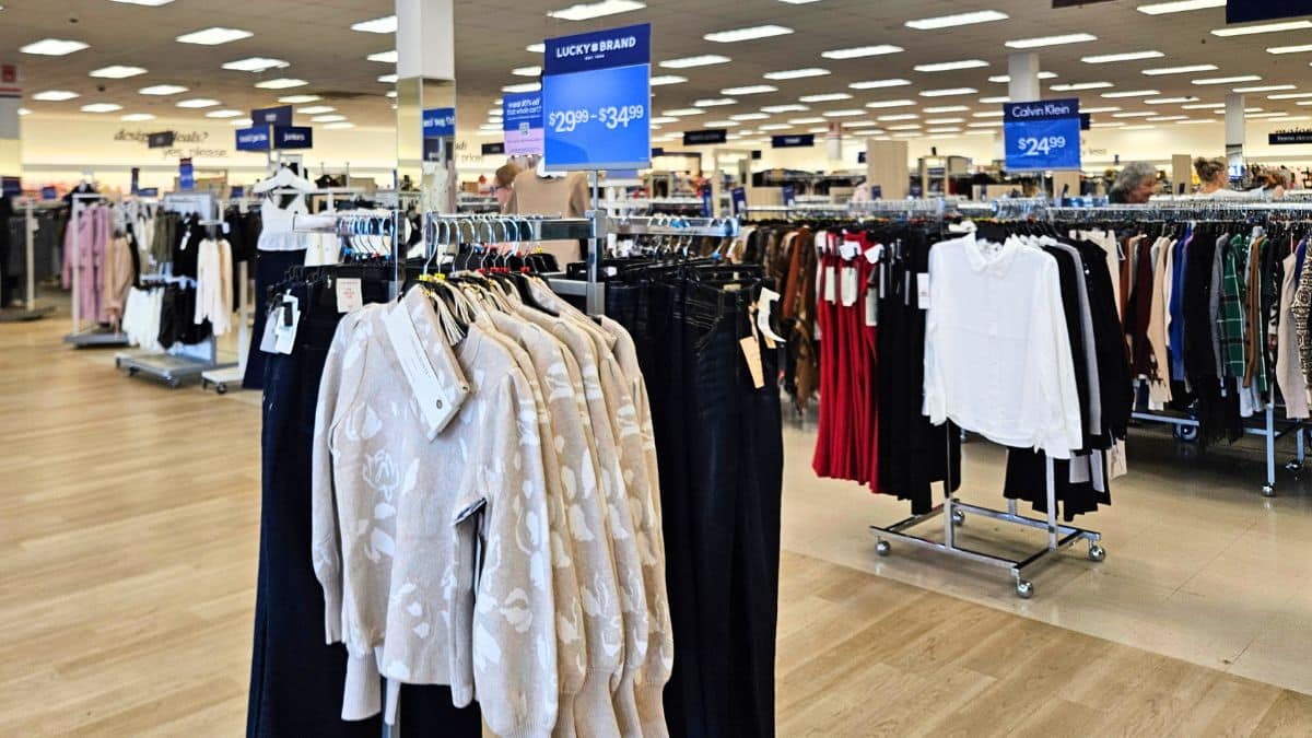 Marshalls Store Clothing Displays