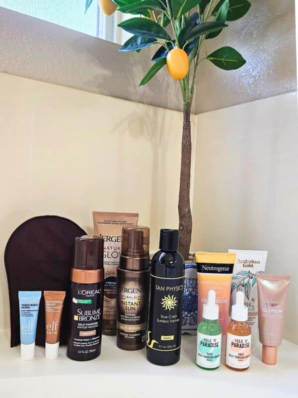 photo self tanning products and tips