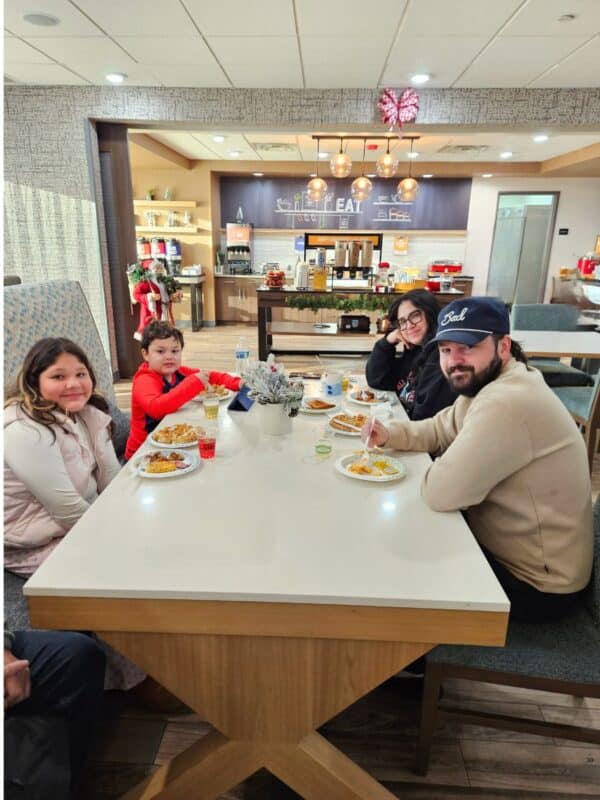 williams trip hampton inn breakfast