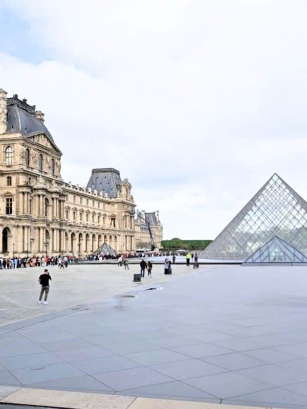 Louvre museum courtyard Paris