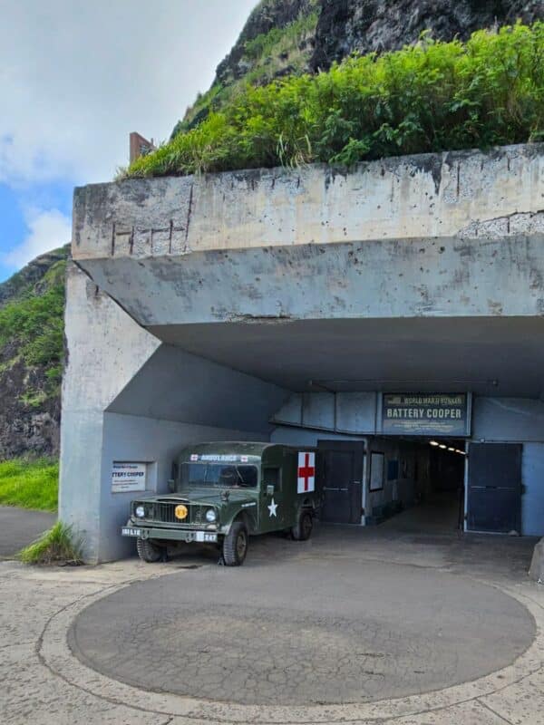 Bunker at Jurassic Valley at Kualoa Ranch Hawaii
