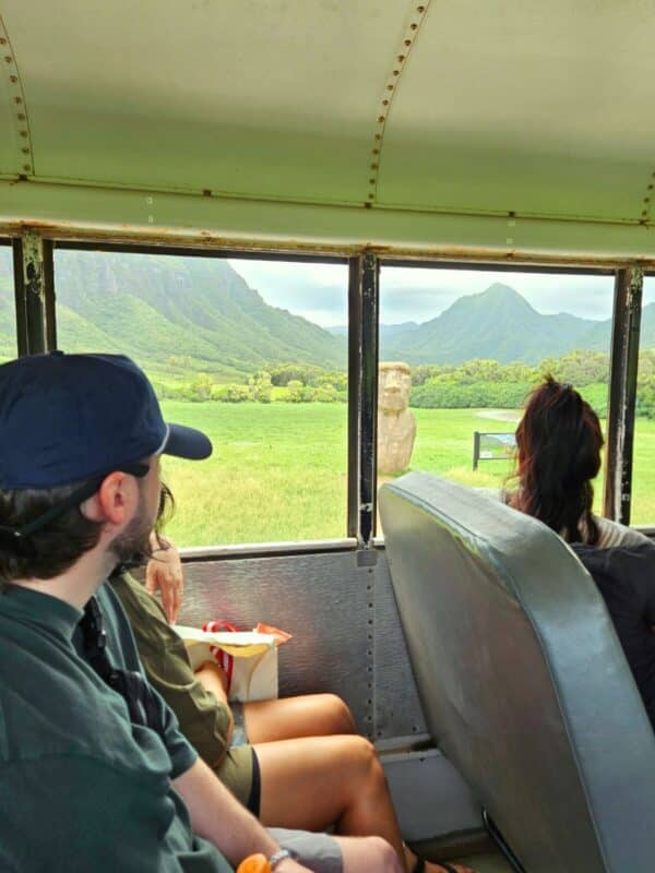 Views of Jurassic Valley at Kualoa Ranch bus tour
