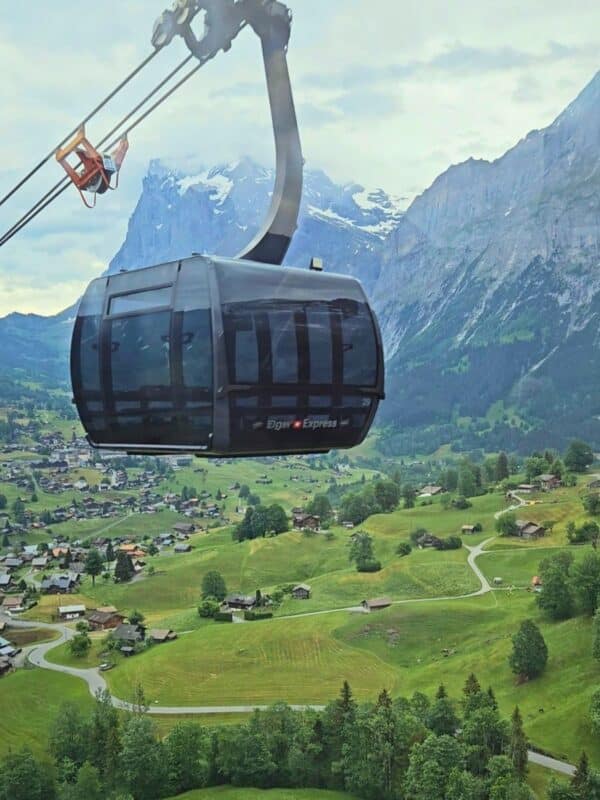 Eiger Express Gondola Switzerland stop on Europe group tour