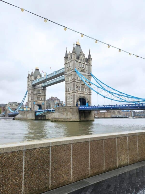 Tower of London Bridge South Bank view